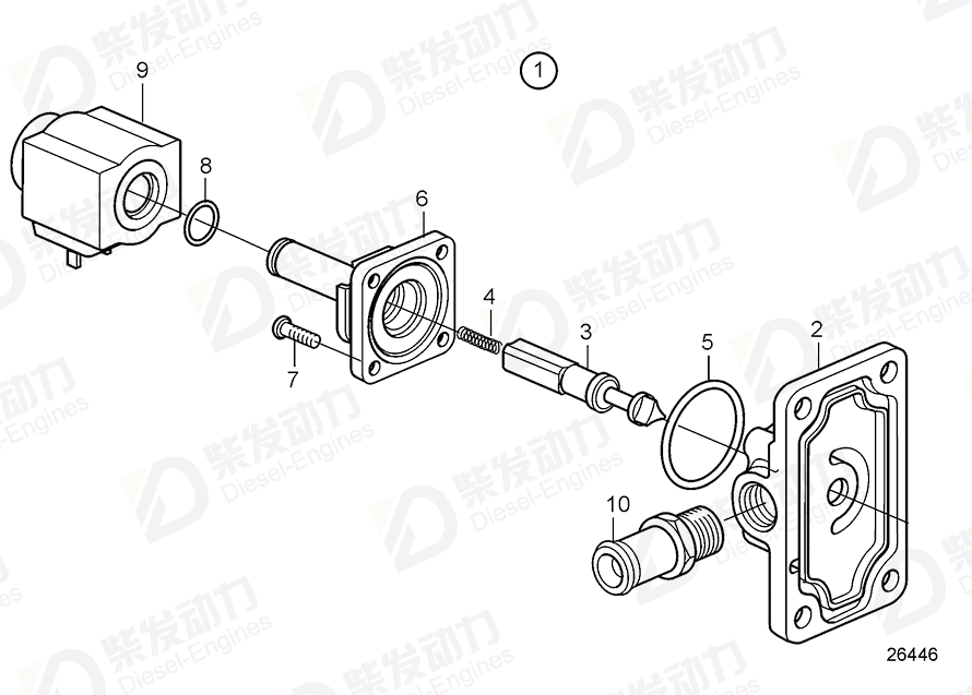 VOLVO Valve slide 21748834 Drawing VOLVO Valve slide 21748834 Drawing